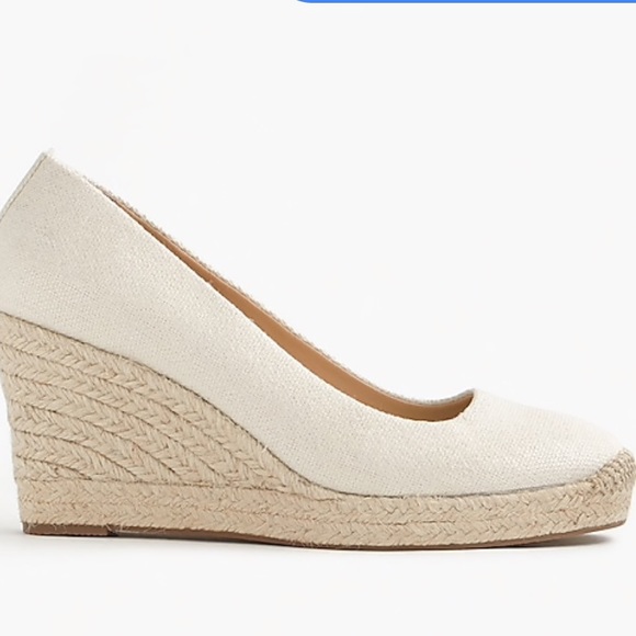 J. Crew Shoes - J. Crew Seville White Espadrille Wedges